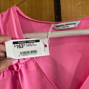 Amanda Uprichard Shocking Pink Top